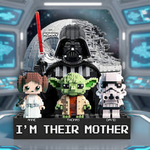 Load image into Gallery viewer, “I’m Their Mother” - Unique Space Theme Acrylic Plaque - Personalized Gift for Moms and Grandmas Shaped Plaques PopCulturePrints
