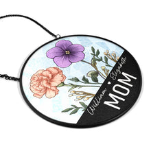 Load image into Gallery viewer, &quot;Nana&#39;s Blooming Joy&quot; - Personalized Stained Glass Suncatcher - A Meaningful Gift for Grandma, Mom, and Loved Ones Suncatcher Ornament PopCulturePrints

