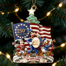 Load image into Gallery viewer, Celebrate American Pride with this Personalized Christmas Ornament - Perfect Gift for Patriots Ornament PopCulturePrints
