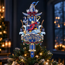 Load image into Gallery viewer, “Magical Memories Await” - Enchanted Wizard Tree Topper - Personalized Christmas Gift for Family and Friends
