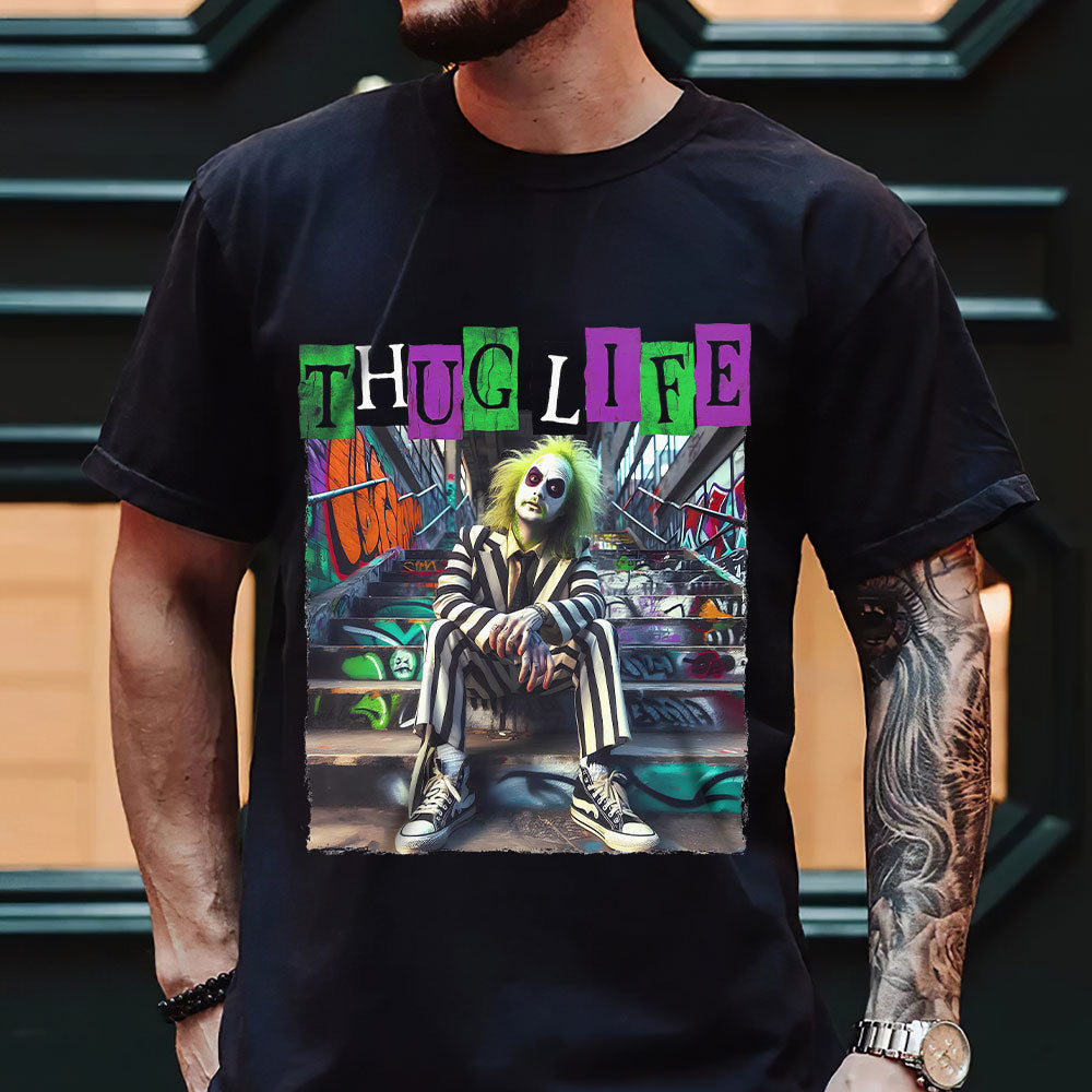 Custom Halloween Horror Thug Life Sweatshirt - Perfect Gift for Horror Fans