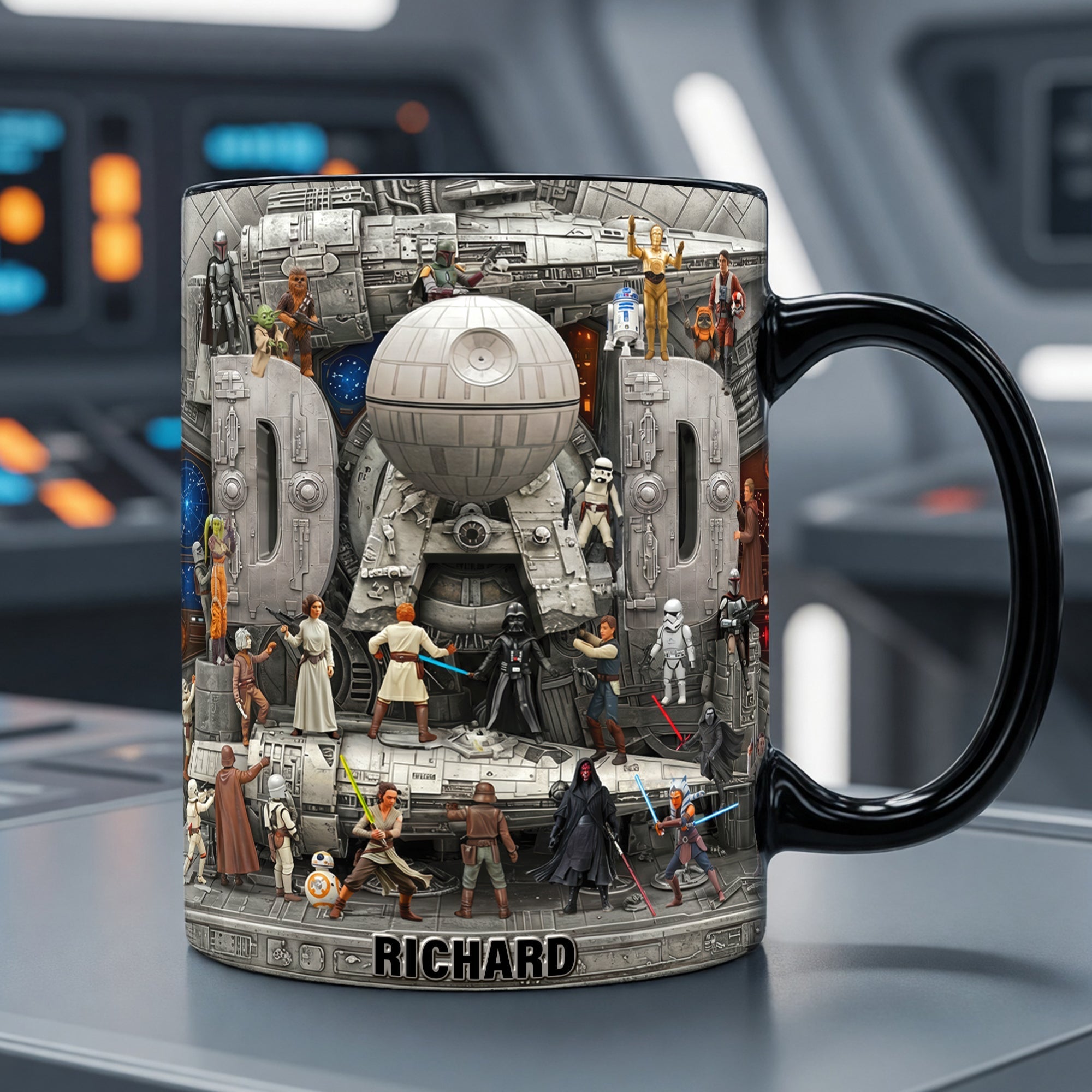 “Out Of This World” Magic Mug - Personalized Gift for Dad Coffee Mug PopCulturePrints