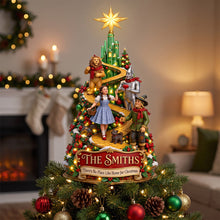 Load image into Gallery viewer, "There's No Place Like Home For Christmas" - Fantasy World Tree Topper - Personalized Gift for Family and Friends
