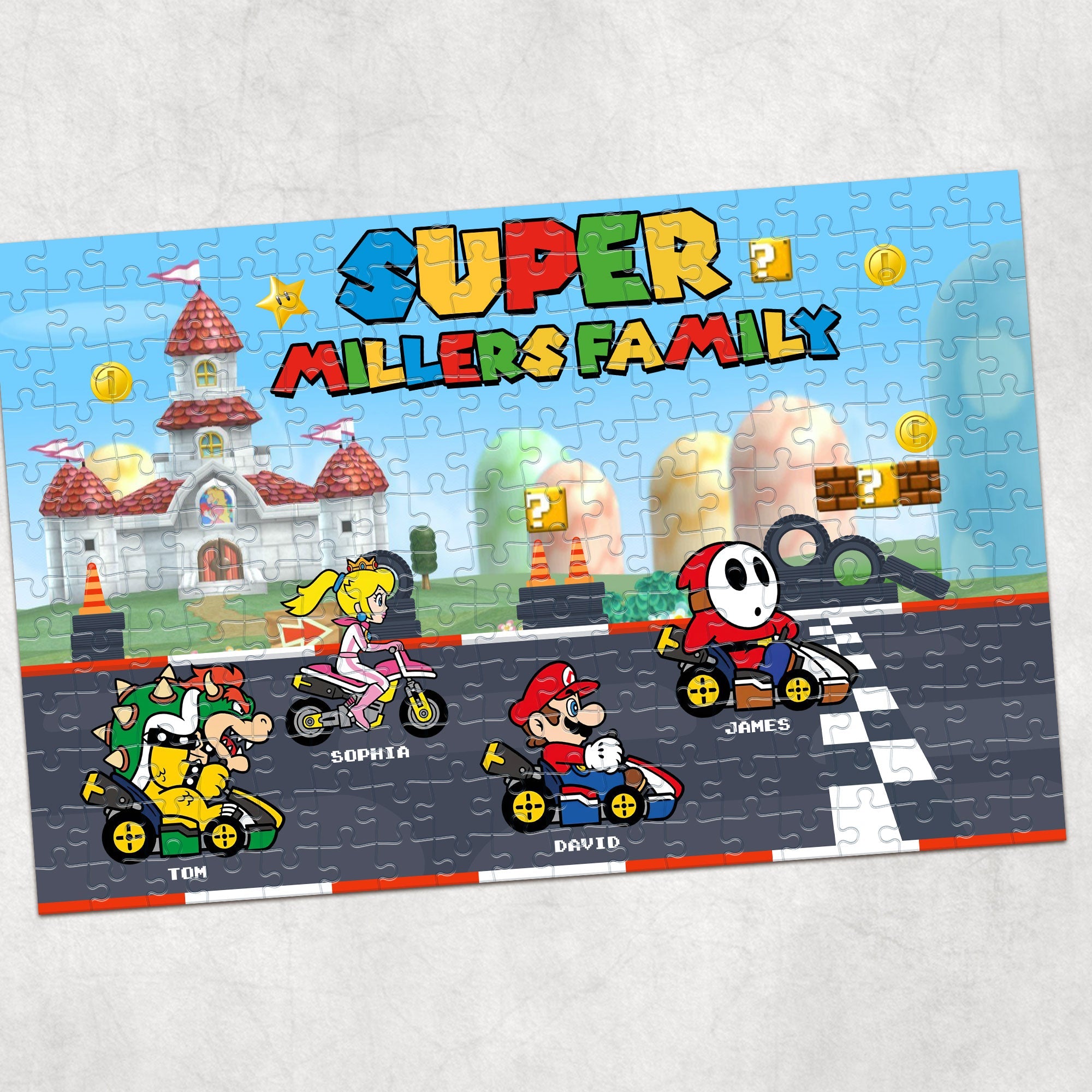 Super Racing Family Personalized Jigsaw Puzzle Wood Sign PopCulturePrints