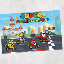 Load image into Gallery viewer, Super Racing Family Personalized Jigsaw Puzzle Wood Sign PopCulturePrints
