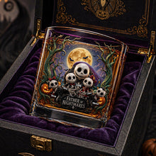 Load image into Gallery viewer, "Celebrate Fatherhood with a Spooky Twist" - Personalized Round Glass - Gift for Dad, Grandpa, or Any Father Figure Glass PopCulturePrints
