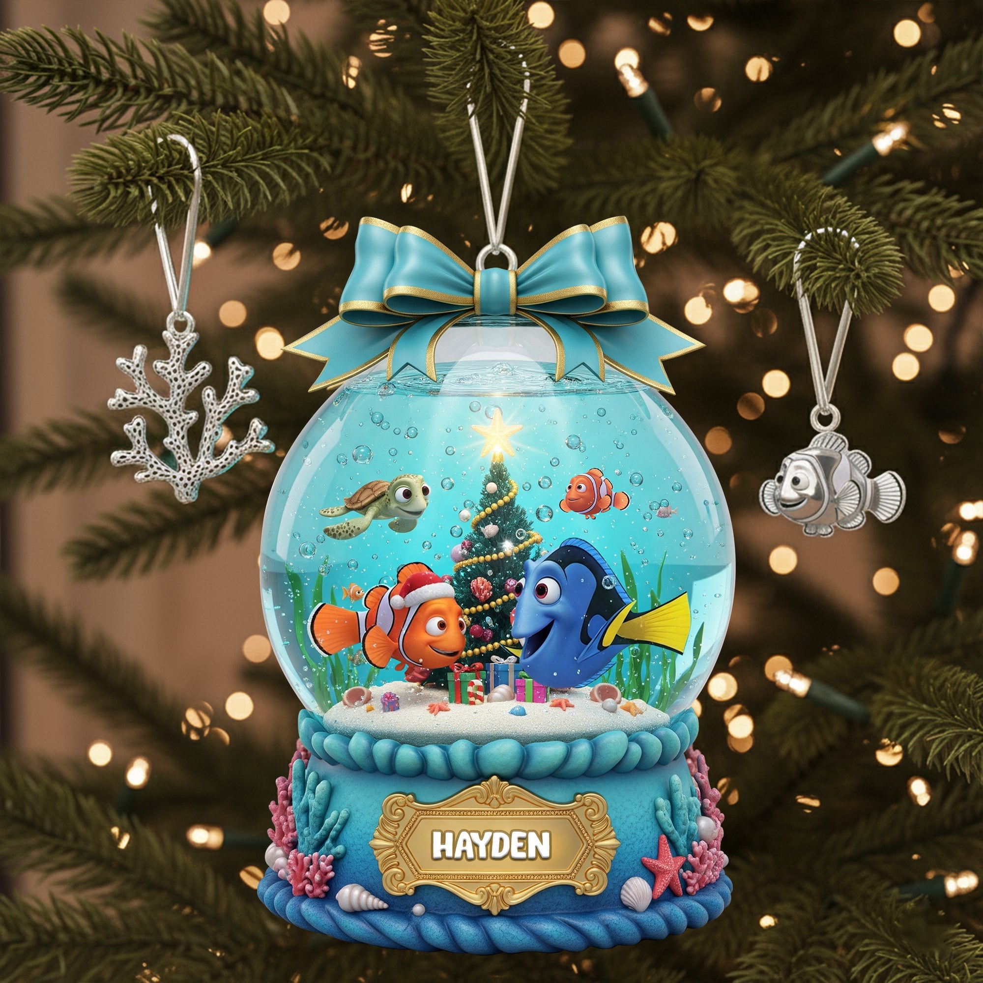 “Bring Cheer to Your Tree!” - Personalized Adorable Christmas Ornament for Movie Lovers Ornament PopCulturePrints