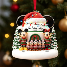 Load image into Gallery viewer, &quot;Celebrate Togetherness with Your Customized Family Christmas Ornament - A Heartwarming Gift for Families, Friends, and Loved Ones&quot; Ornament PopCulturePrints
