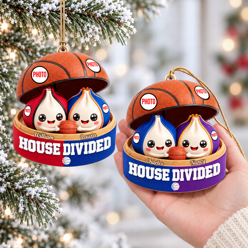 House United Dumpling Couple Ornament - Personalized Gifts For Sport Lover Couple Christmas Ornament 04HUQN131026 Ornament PopCulturePrints