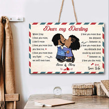 Load image into Gallery viewer, Romantic Personalized Couple Wood Sign - Perfect Gift for Lovers Wood Sign PopCulturePrints
