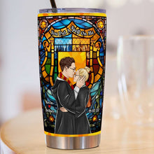 Load image into Gallery viewer, Enchanted Love: Magic Couple Personalized Tumbler Gift - Valentine&#39;s Day Gifts Tumbler Cup PopCulturePrints
