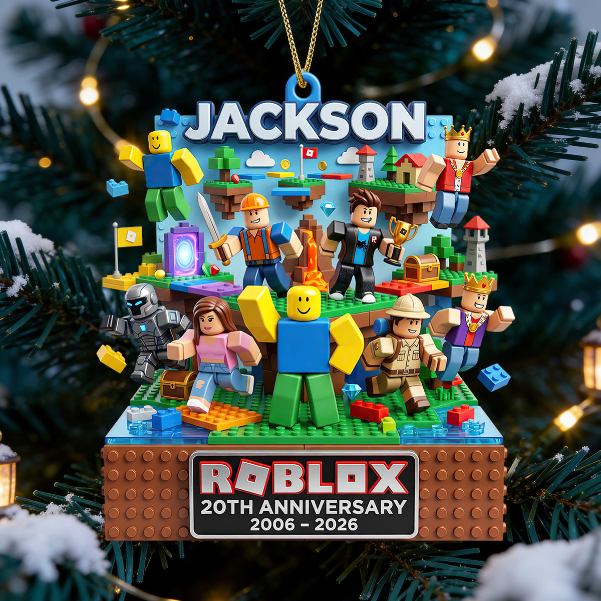 Unlock Infinite Adventures - Personalized Christmas Ornament