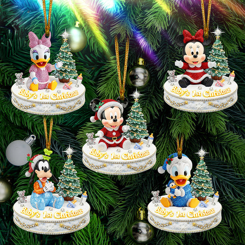 Celebrate the Joy, Baby's First Christmas Ornament - Personalized Gifts for Kids Ornament PopCulturePrints