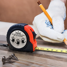 Load image into Gallery viewer, Grandpa, We Love You More Than We Can Measure - Personalized Tape Measure Gift Tape Measure PopCulturePrints
