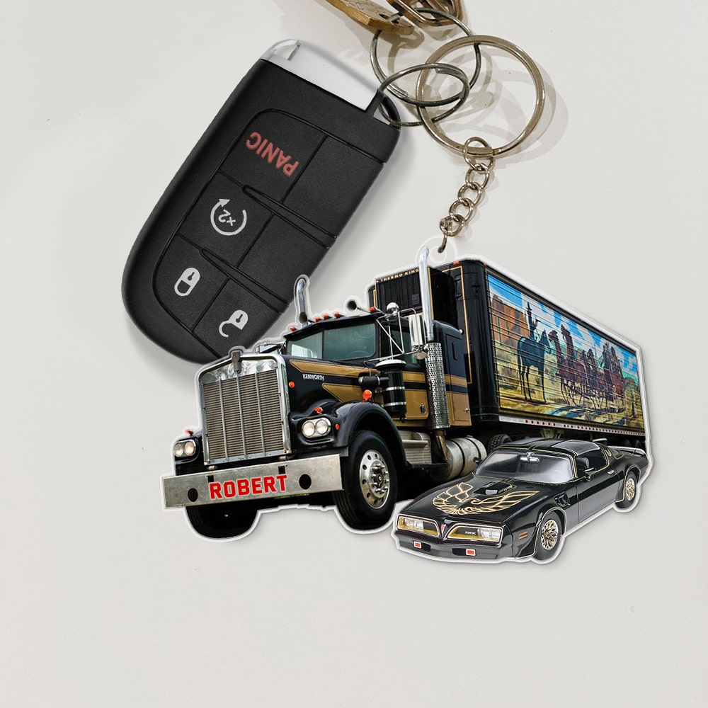 Personalized Truck Keychain - Perfect Gift for Truck Enthusiasts Keychains PopCulturePrints