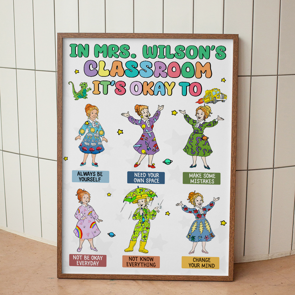 Personalized Teacher Poster: Classroom Positive Affirmations Poster & Canvas PopCulturePrints