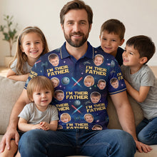Load image into Gallery viewer, I'm Their Father Polo Shirt - Personalized Gift for Dads and Grandpas Polo Shirts PopCulturePrints
