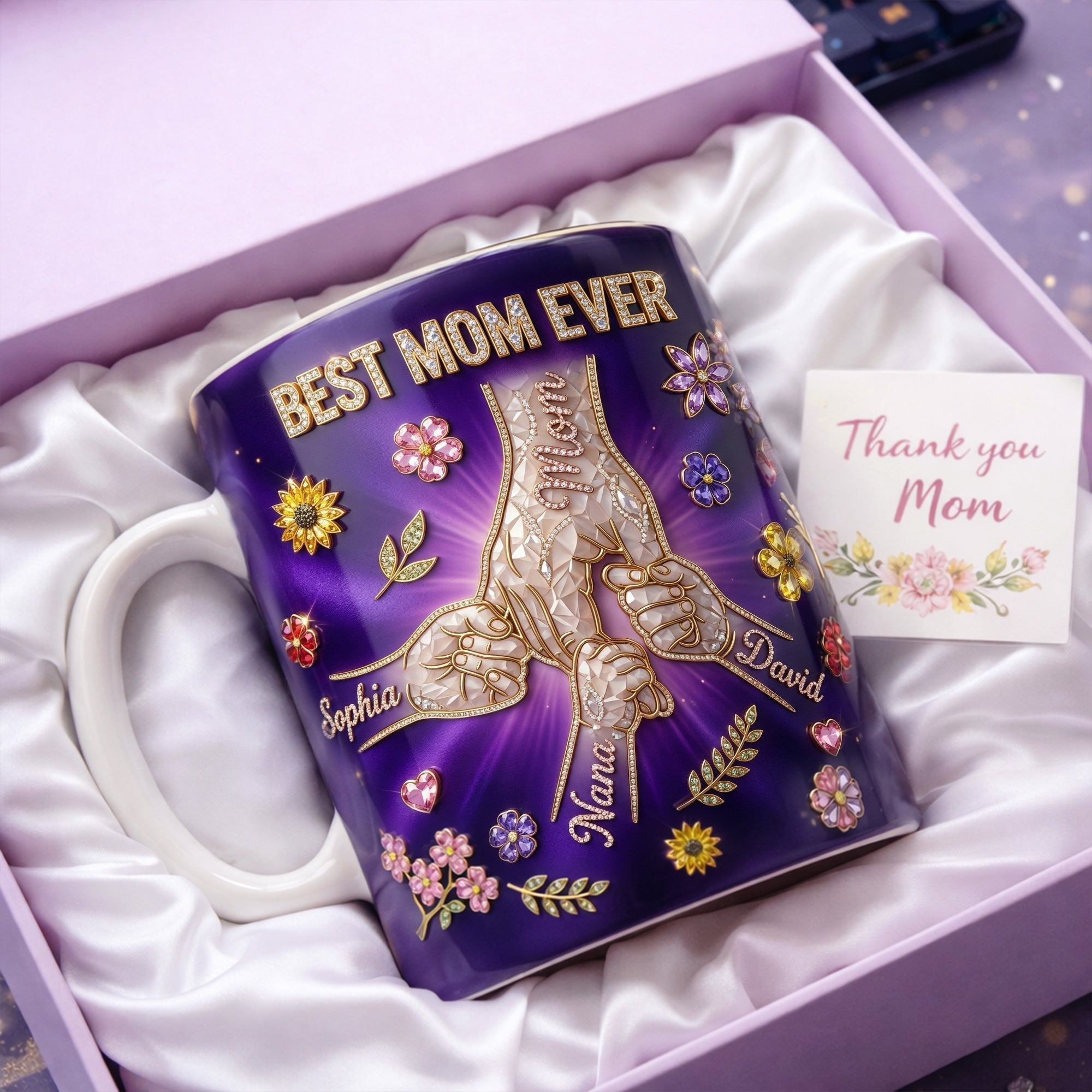 Best Mom Ever - Personalized Pinky Promise Mom Coffee Mug - Unique Gift for Mom, Grandma, or Any Special Woman Coffee Mug PopCulturePrints