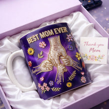 Load image into Gallery viewer, Best Mom Ever - Personalized Pinky Promise Mom Coffee Mug - Unique Gift for Mom, Grandma, or Any Special Woman Coffee Mug PopCulturePrints
