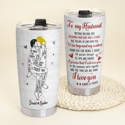Personalized Romantic Tumbler for Couples | Custom Names & Messages | Valentine's Day Gifts Tumbler Cup PopCulturePrints