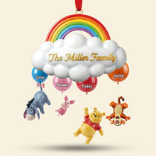 Load image into Gallery viewer, Floating Family Rainbow Ornament - A Heartwarming Personalized Gift Ornament PopCulturePrints
