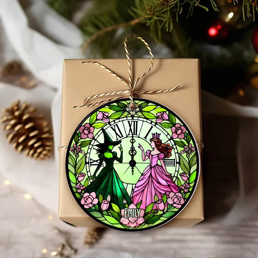 Personalized Christmas Ornament for Best Friends - Witchy Fantasy