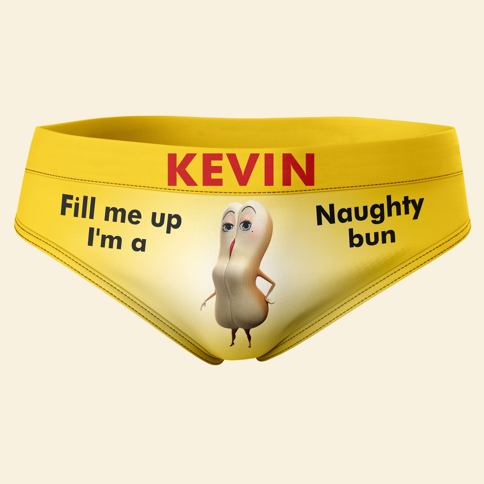 Personalized Naughty Bun Women's Briefs - Fill Me Up Boxer Briefs PopCulturePrints