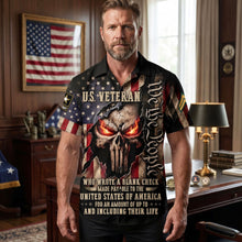 Load image into Gallery viewer, Fierce American Veteran Hawaiian Shirt - A Bold Tribute for Personalized Gifts Hawaiian Shirts PopCulturePrints
