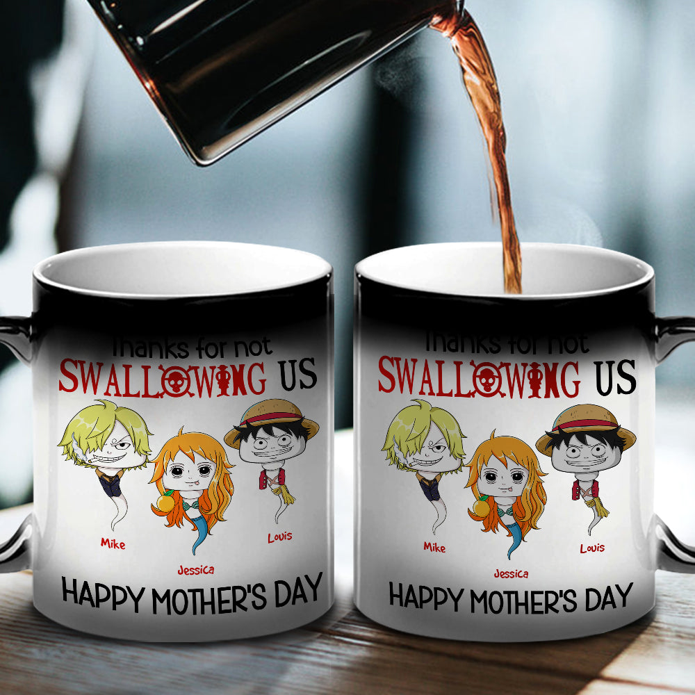 Customized Mother's Day Magic Mug - Anime Character Design Coffee Mug PopCulturePrints