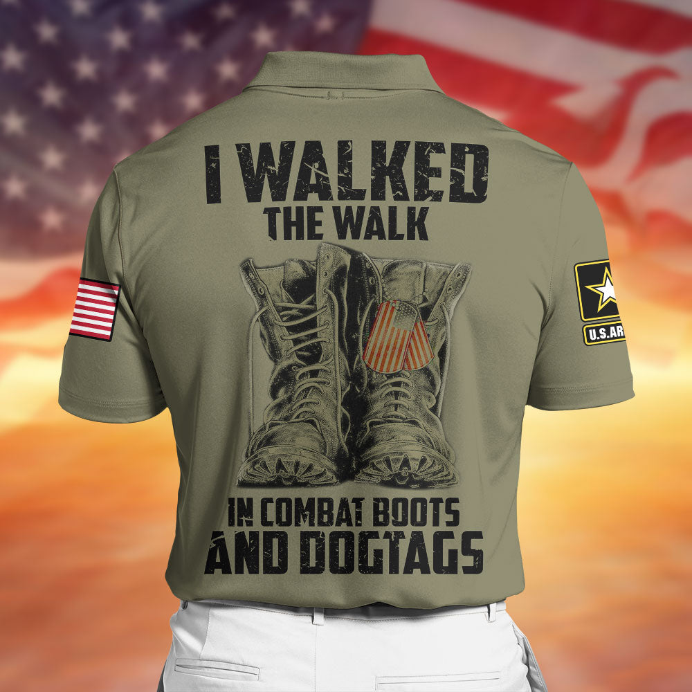 Personalized Military Veteran T-Shirt - I Walked The Walk