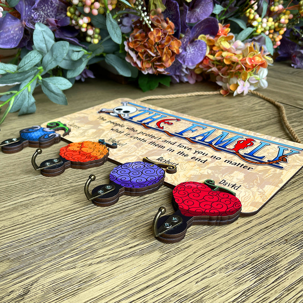 Personalized Family Key Hanger - Themed Design Wood Sign PopCulturePrints