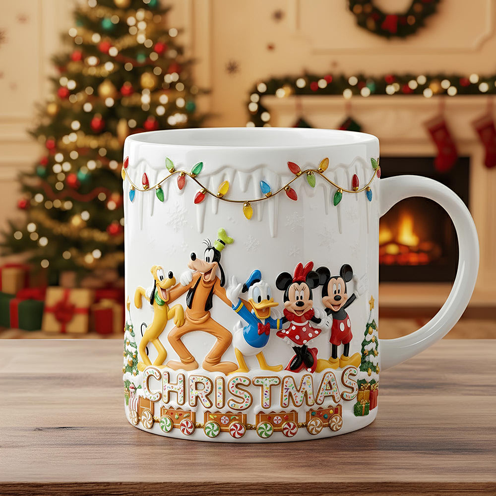 Bring Christmas Cheer - Cute Characters Personalized Coffee Mug - Gift for Friends and Family Coffee Mug PopCulturePrints