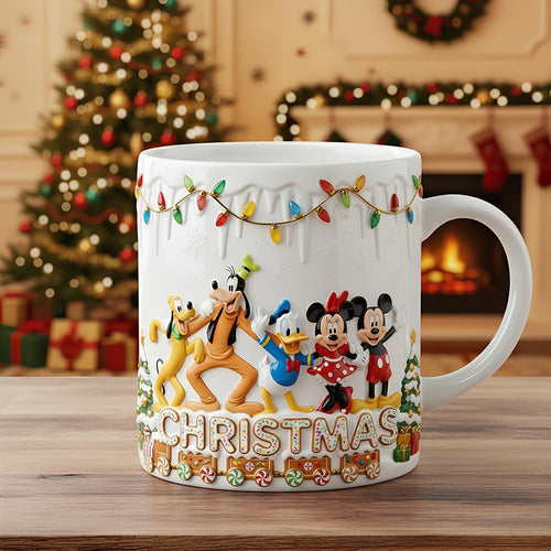 Bring Christmas Cheer - Cute Characters Personalized Coffee Mug - Gift for Friends and Family Coffee Mug PopCulturePrints