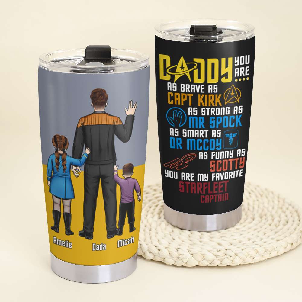 Space Explorer Personalized Daddy Tumbler