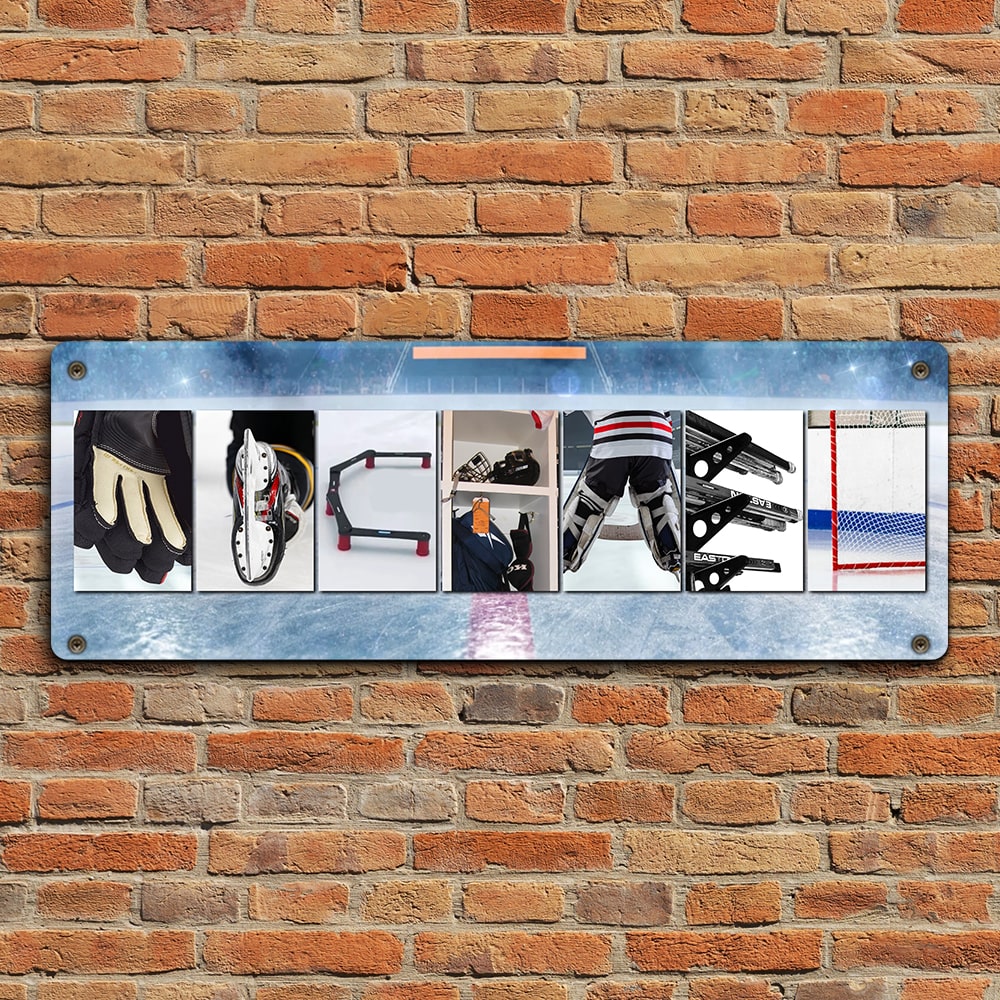 Custom Ice Hockey Name Art Metal Sign Metal Signs PopCulturePrints