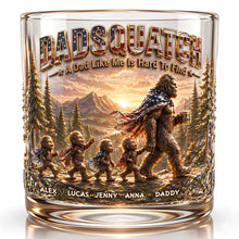 Load image into Gallery viewer, “A Dad Like Me Is Hard to Find” - Wild Dad &amp; Little Ones Round Glass - Personalized Gifts for Dads and Grandpas Glass PopCulturePrints
