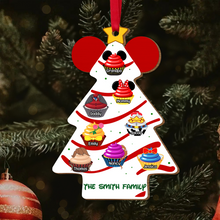 Load image into Gallery viewer, Personalized Family Cupcake Christmas Tree Ornament Ornament PopCulturePrints
