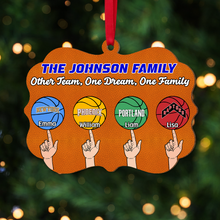 Load image into Gallery viewer, Custom Basketball Family Christmas Ornament Ornament PopCulturePrints
