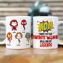 Load image into Gallery viewer, Superhero Mom Personalized Coffee Mug Coffee Mug PopCulturePrints

