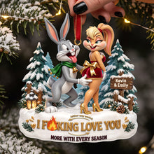 Load image into Gallery viewer, "I F***king Love You" - Sassy Couple Acrylic Ornament - Personalized Christmas Gift for Couples
