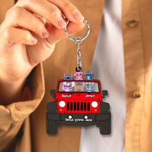 Load image into Gallery viewer, Custom Family Character Keychain - Personalized Name Keyring
