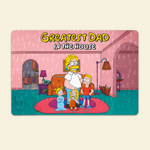 Load image into Gallery viewer, Greatest Dad Jigsaw Puzzle - Personalized Gift for Dad Jigsaw Puzzles PopCulturePrints
