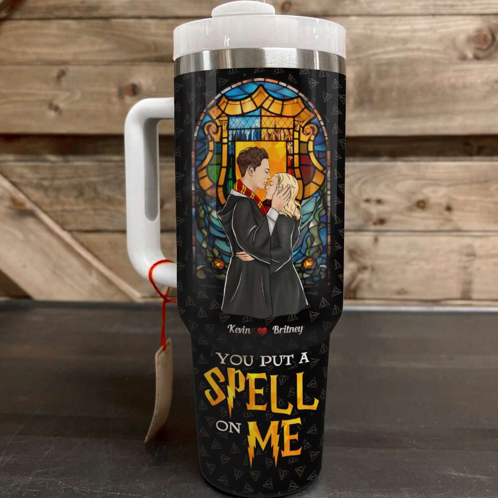 Harry Potter Inspired Personalized Couple Tumbler - 'You Put a Spell on Me'