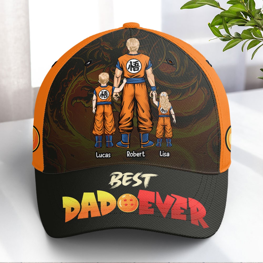 Custom Anime-Inspired Cap for Dad - Best Dad Ever