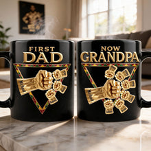 Load image into Gallery viewer, "First Dad, Now Grandpa" - Personalized Magic Mug for Father's Day and Grandparent Gifts Coffee Mug PopCulturePrints
