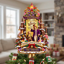 Load image into Gallery viewer, "Embrace the Magic of Christmas" - Personalized Tree Topper, Custom Gift for Families, Friends &amp; Loved Ones Ornament PopCulturePrints
