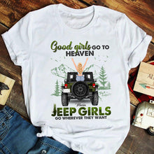 Load image into Gallery viewer, Personalized Jeep Girls Tank Top - Good Girls Go To Heaven
