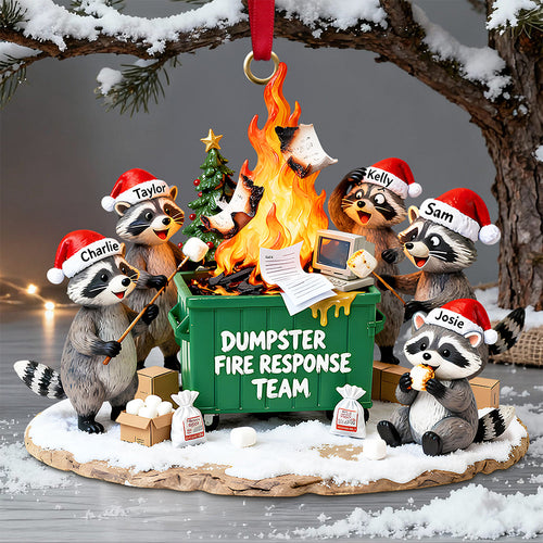 “Making the Best Out of a Mess” - Dumpster Fire Response Team Ornament - Personalized Gift for Coworkers, Friends, and Family Ornament PopCulturePrints