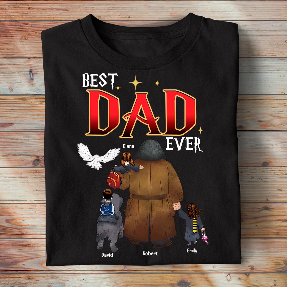 Personalized Best Dad Ever Harry Potter Themed T-Shirt