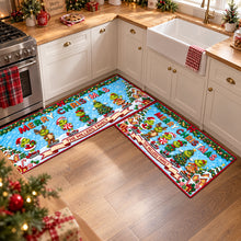 Load image into Gallery viewer, Bring Holiday Cheer with Our Furry Naughty Family Runner Rug - Personalized Christmas Gifts for Everyone!
